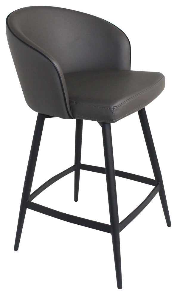 Webber Swivel Counter Stool Charcoal