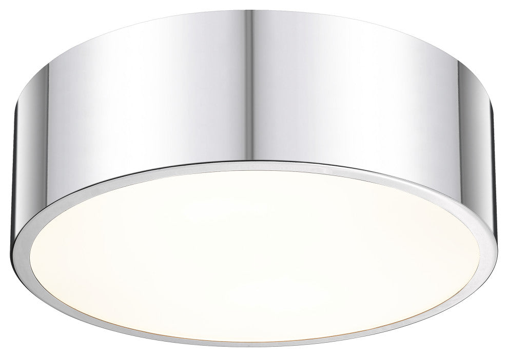 Zlite 2302F3-CH 3-Light Flush Mount, Chrome
