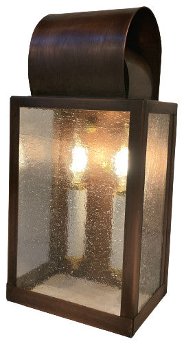 The " Carriage Man" Solid Copper Wall Lamp, Handmade in USA.