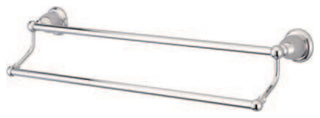 Kingston Brass 24" Dual Towel Bar, Polished Chrome