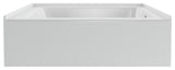 PULSE Tubs White 100% Acrylic Alcove Tub, 30"D, Right