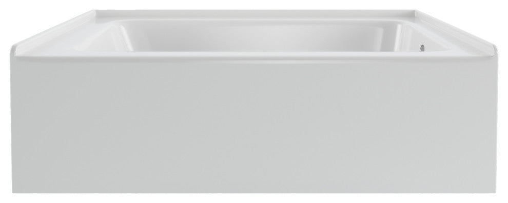 PULSE Tubs White 100% Acrylic Alcove Tub, 30"D, Right