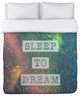 Sleep to Dream Galaxy, Multi Lightweight King Duvet Cover