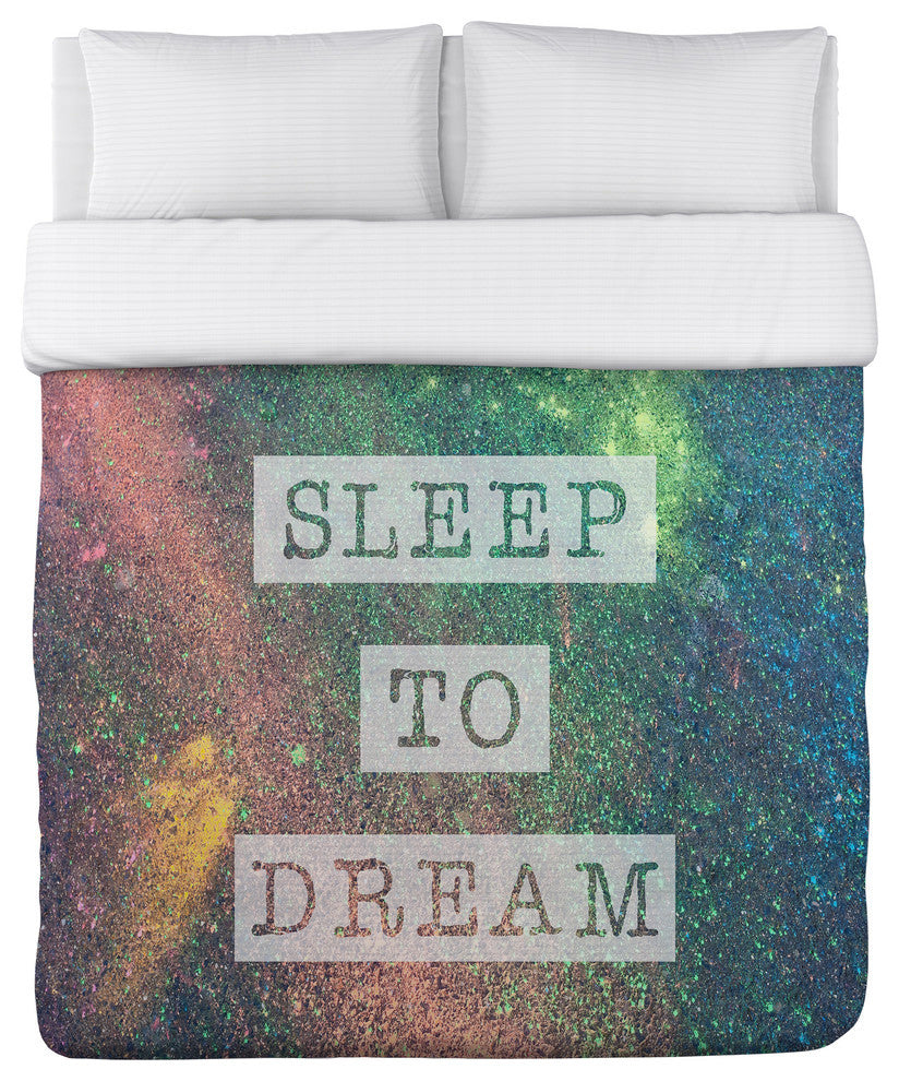 Sleep to Dream Galaxy, Multi Lightweight King Duvet Cover