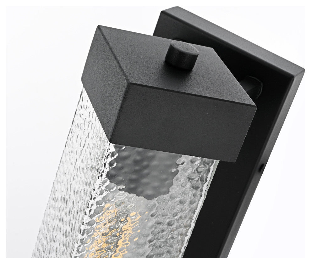 Home Living 5" Outdoor Wall Sconce, Black