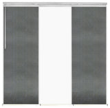 Navajo White-Stormy 3-Panel Track Extendable Vertical Blinds 36-66"x94"