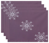Decorative Holiday Placemat, Set of 4 Geometric, Lavender