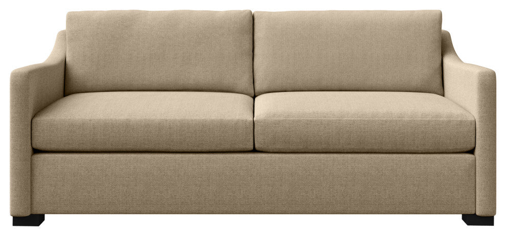 Nativa Interiors Ashley 83" Sofa, Flax, Classic Depth