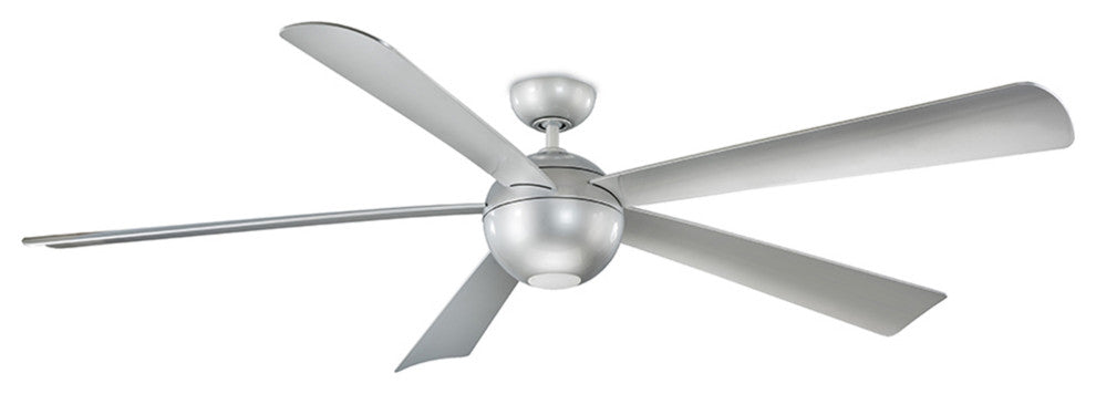 Modern Forms Orb Ceiling Fan, Automotive Silver