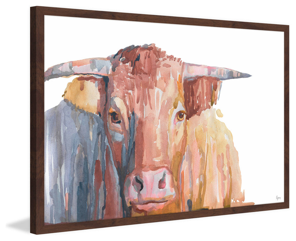 "Buffalo Moka" Framed Painting Print, 18"x12"