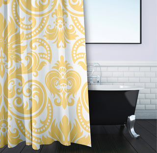 70"Wx73"L Alexys Shower Curtain, Yellow