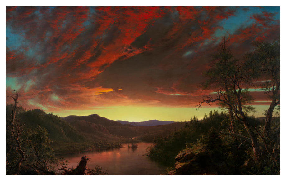 "Twilight in the Wilderness, 1860" Print by Frederic Edwin Church, 32"x21"