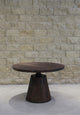 Bronx Crank Dining Table, Dark Brown
