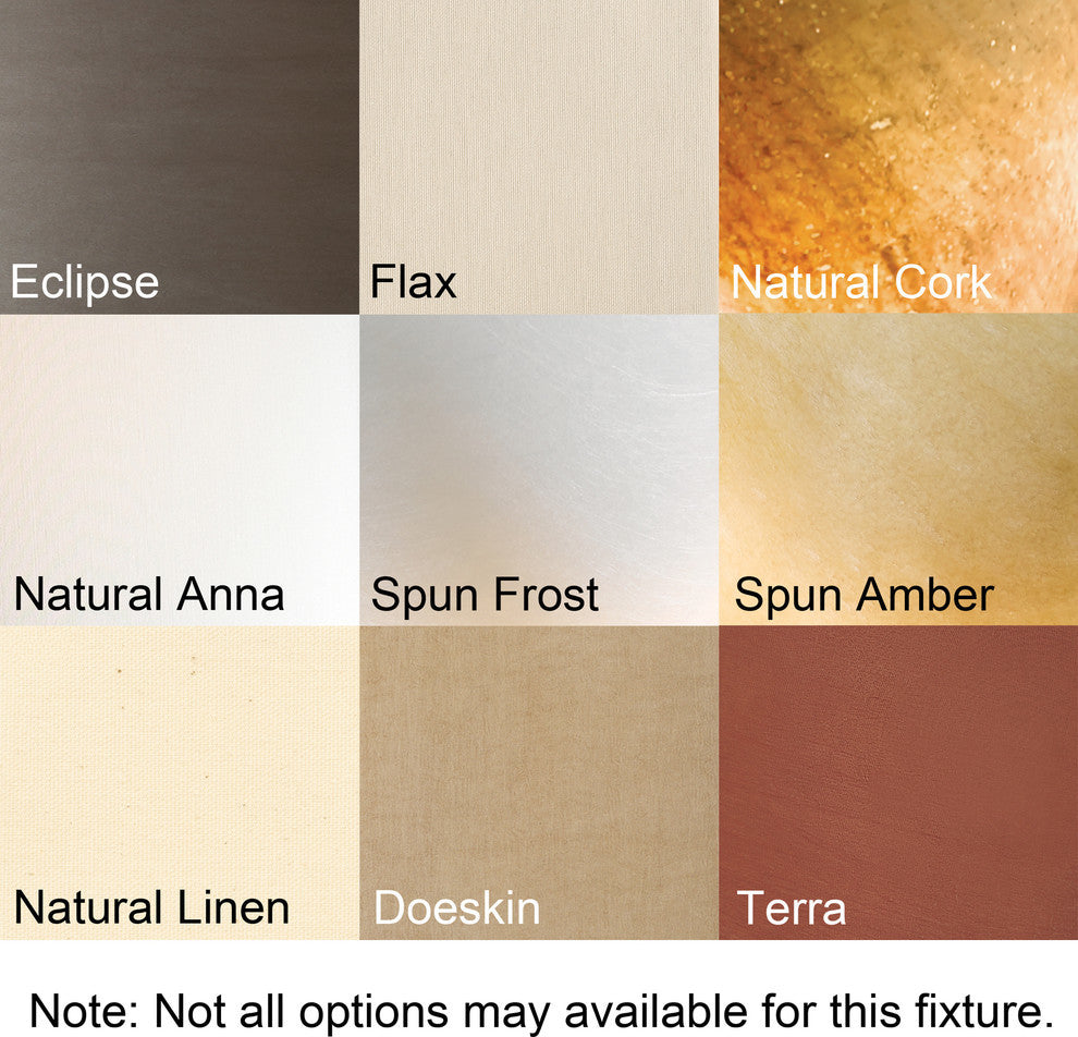 Exos Square Double Shade Semi-Flush 4 Light, Bronze