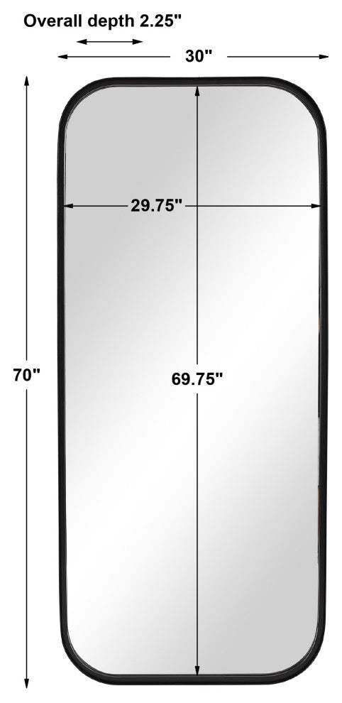 Concord Black Tall Mirror