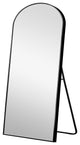 Petite Black Arched Standing Mirror