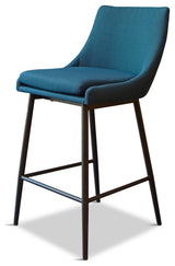 Emma Counter Stool, Set of 2 Stools, Azure Blue