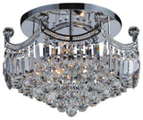 Amanda 8 Light Flush Mount With Chrome Finish
