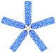 Blue Hawai'i Fan Blade Covers, Set of 5