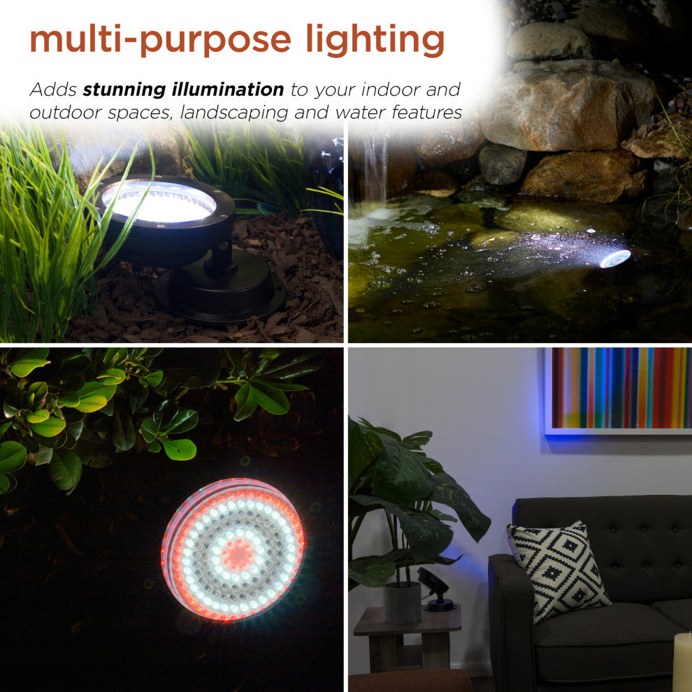 144 LED Super Bright Color Changing Light