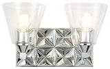 Alpha 2 Light Bath Vanity Light, Polished Chrome