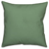 Watercolor Greenery Wreath Monogram I 18x18 Spun Poly Pillow