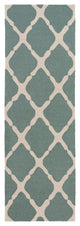 Surya Rain RAI-1245 8' Round Rug, Ivory/Teal
