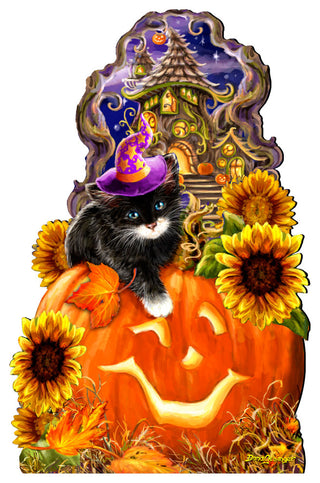 Halloween Kitten Door Decor