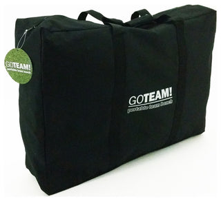 GoTEAM! Pro 6 Seat Portable Folding Team Bench - Black