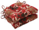 Montifleuri Sangria Outdoor Deluxe Tufted Chairpad Set of 2