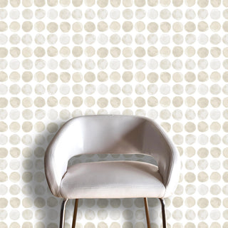 Gum Drop Wallcovering, Beige Tonal, Roll, Traditional