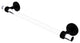 Clearview 36" Towel Bar with Groovy Accents, Matte Black