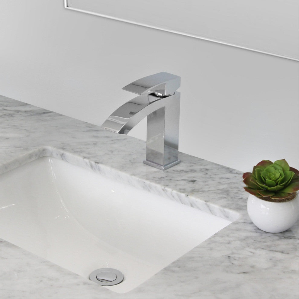 STYLISH Single Hole Bathroom Faucet, Polished Chrome