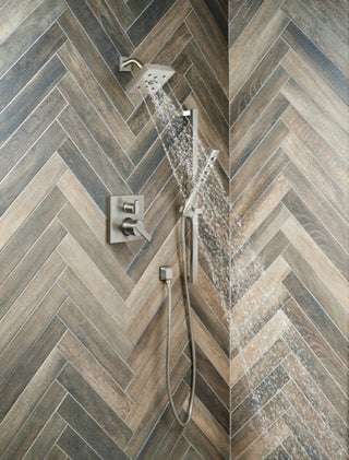 Delta Ara Angular Monitor Valve Trim, 3-Setting Integrated Diverter, Stainless