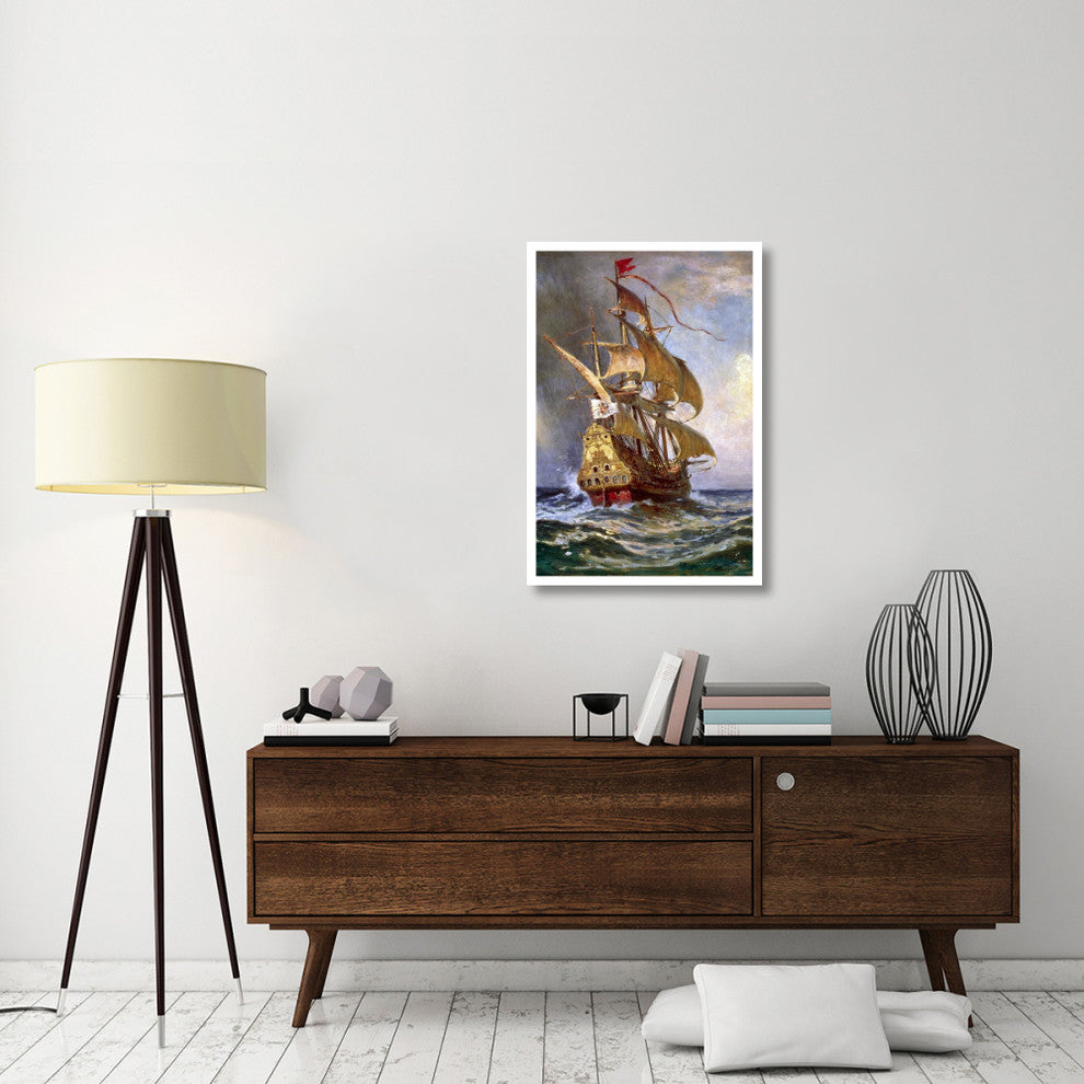 "Knight of The Double Cross - Detail" Print by Jean Leon Gerome Ferris, 26"x38"