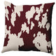 26" x 26" Moo Print Decorative Throw Pillow, Pomegranate