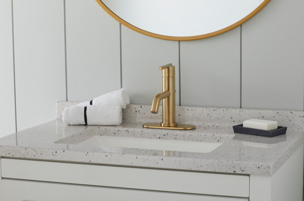 Parma Single Handle Lavatory Faucet Chrome, Brushed Bronze