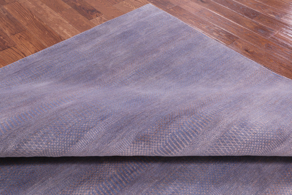 Wool and Silk Handmade Savannah Grass Rug 8' 1" X 10' 3" Q11436