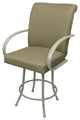 Swivel Metal Bar Stool, Desert Beige on Beige, 26"