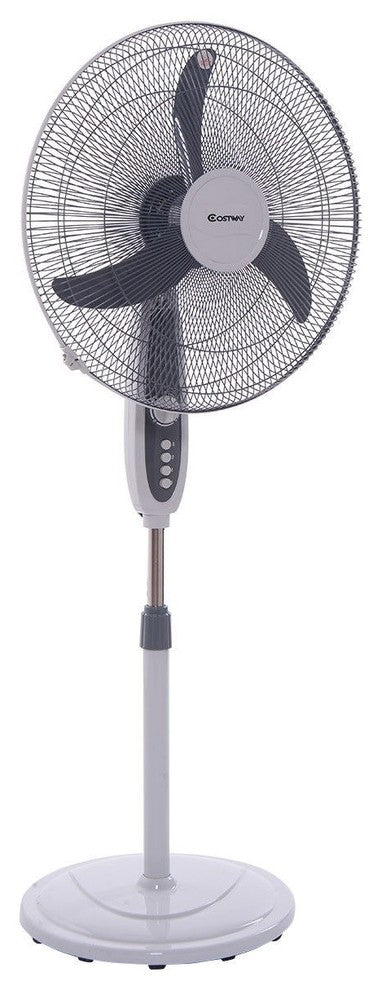 Modern Style 18" Oscillating Standing Floor Fan