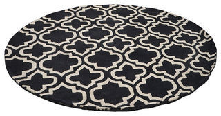 HAND TUFTED WOOL ECO-FRIENDLY AREA RUGS - Rectangle,Black White,Geometric