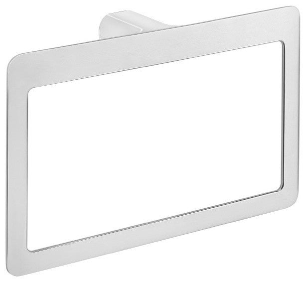 Square Polished Chrome Towel Ring