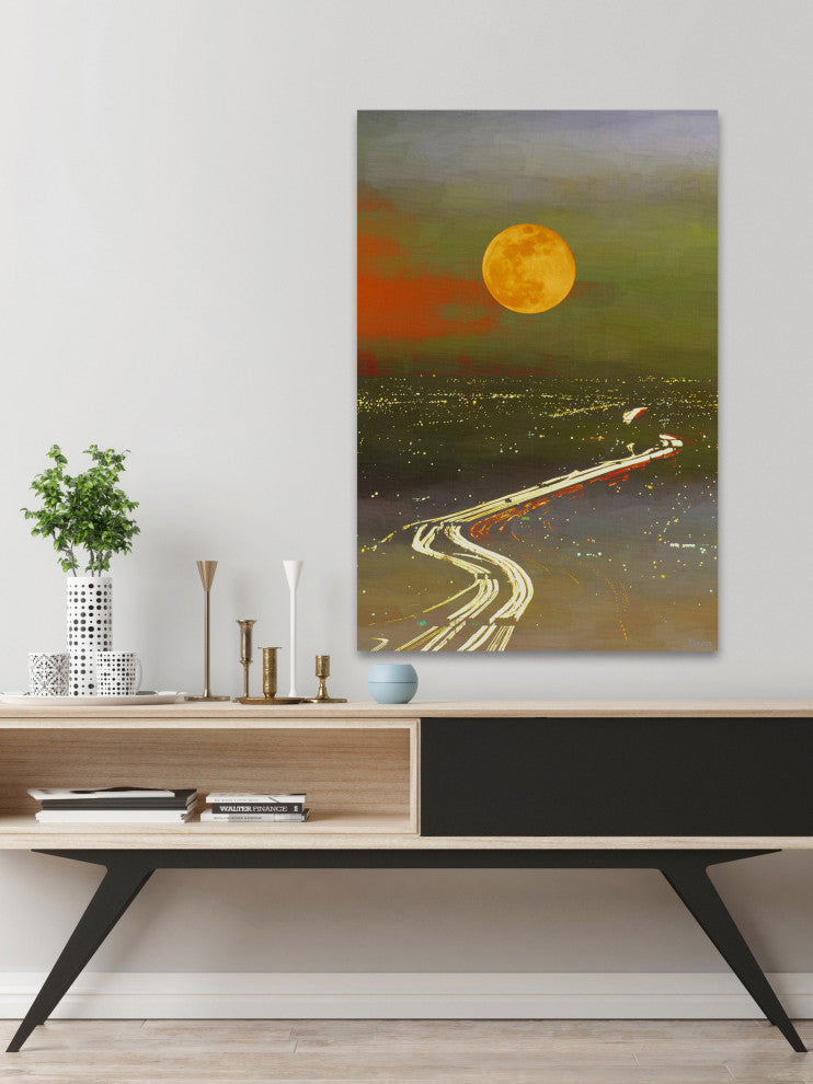 "Santa Sun Current" Print on Canvas, 16"x24"