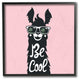 Be Cool Llama with Sunglasses, 12x12, Framed Giclee Texturized Art
