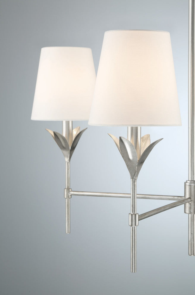 Crystorama Lighting Group 534 Broche 4 Light 28"W Chandelier - Matte White