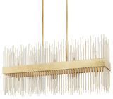 Capital Lighting 825401 Lena 10 Light 46"W Linear Chandelier - Fire and Ice