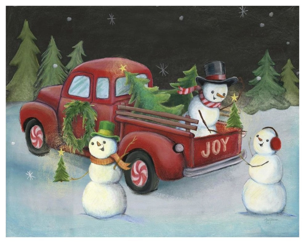 "Christmas on Wheels II" Digital Paper Print by Mary Urban, 30"x24"