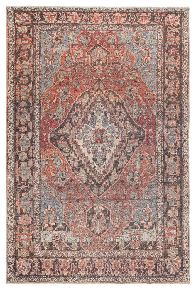 Jaipur Living Wesleyan Medallion Rust/Gray Area Rug (7'10"X9'10")
