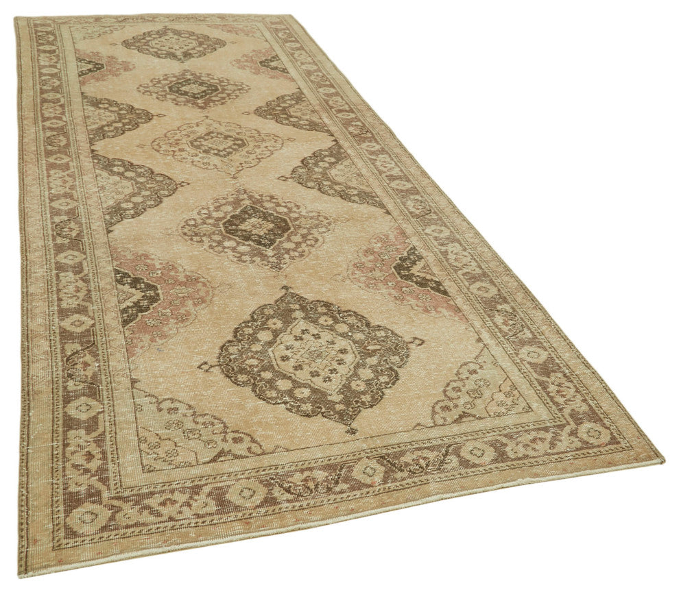 Rug N Carpet - Handwoven Oriental 4' 7" x 12' 5" Antique Runner Rug
