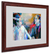 'Frankenstein and His Wife' Matted Framed Canvas Art by Richard Wallich